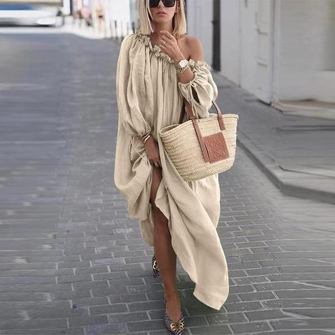 LOU-ANN | Boho Breeze Off-Shoulder Jurk – Zomerse Musthave in 8 Kleuren