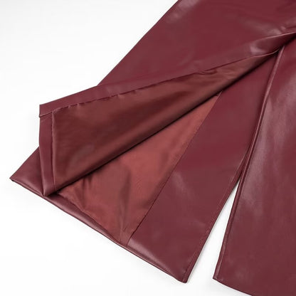 HOPE | Bordeauxrode leren jas voor dames!