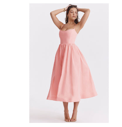 COLETTE | Zomerjurk Dames – Corset Midi Jurk