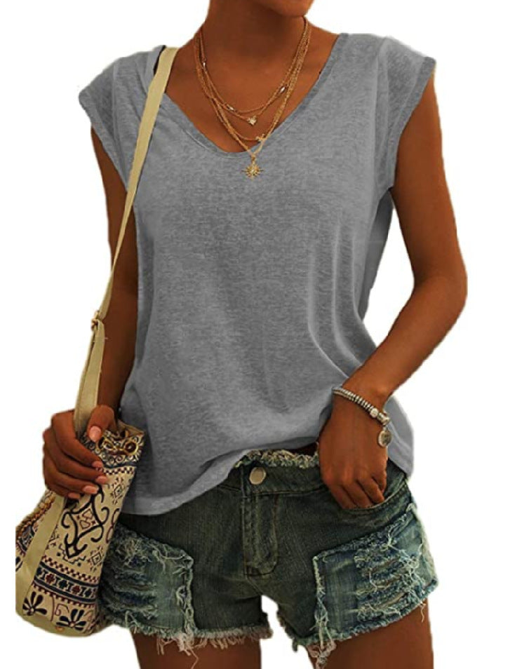 NICOLINE | Trendy V-Hals Dames Top – Jouw Zomer Must-Have!