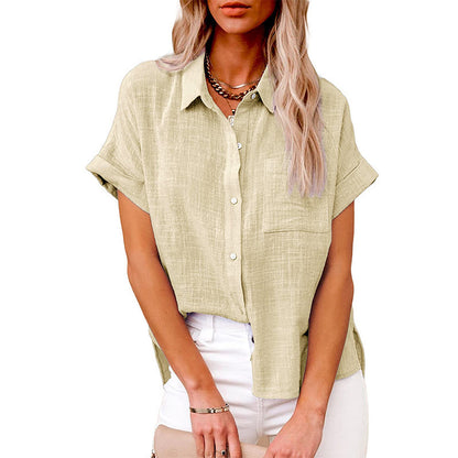 LILY | Casual Blouse met Korte Mouwen – Fris, Vrouwelijk & Perfect voor Elke Dag