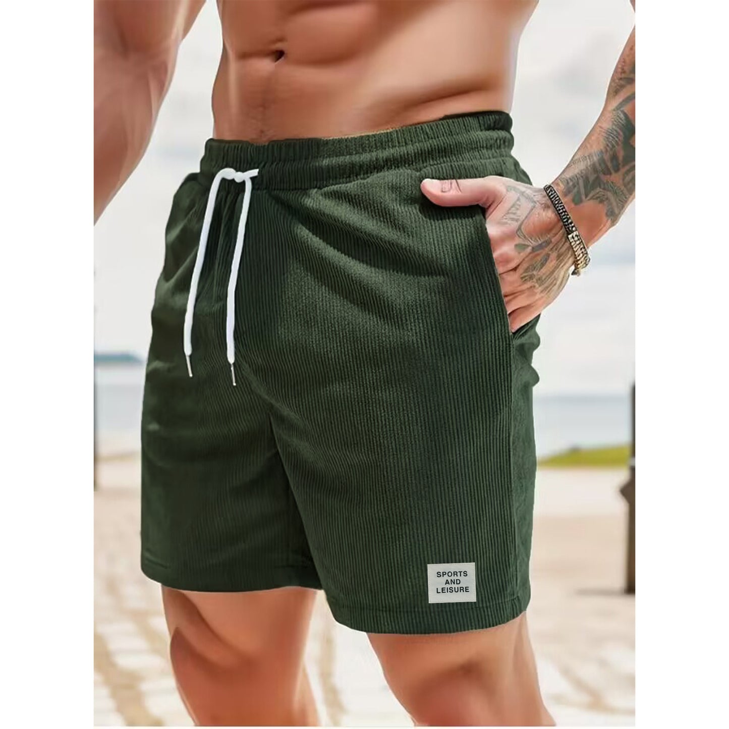 JIM | Zomerse Heren Korte Broek – Comfortabele Strandshort met Trekkoord