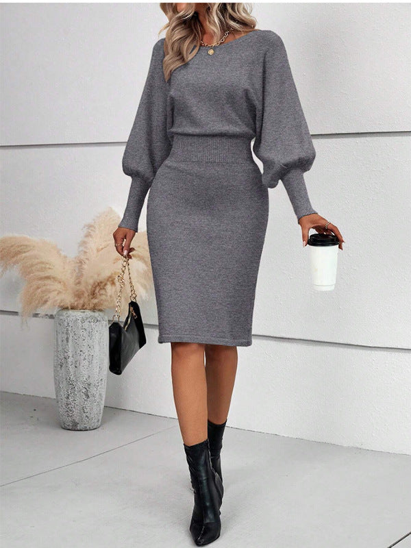 MARYLOU | Gebreide Midi Jurk – Comfortabel & Chic in Één