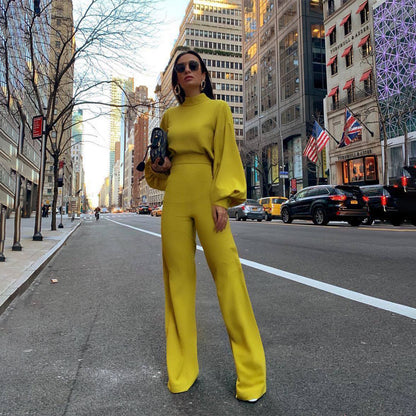 ROBIEN | Power in Yellow – Statement Set met Ballonmouw