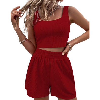 FREE | Trendy Crop Top en Shorts Set - Zomeroutfit Dames