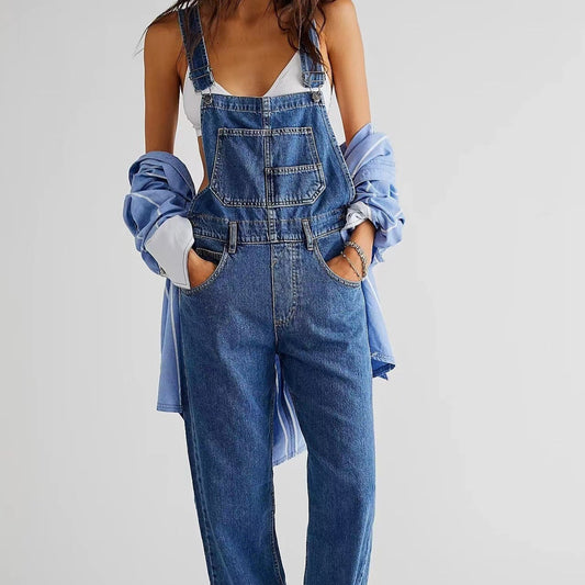 MARGAUX | Denim Tuinbroek Dames - Casual Spijker Tuinbroek
