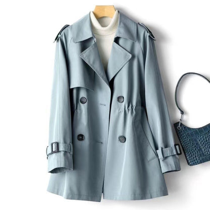 MARIEKE | Klassieke Korte Trenchcoat Dames – Waterafstotend & Tijdloos