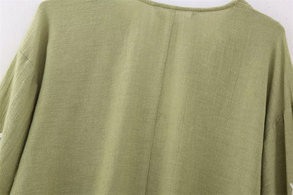ANNEMIE | Boho Blouse met Borduursels - Katoenen Blouse Dames