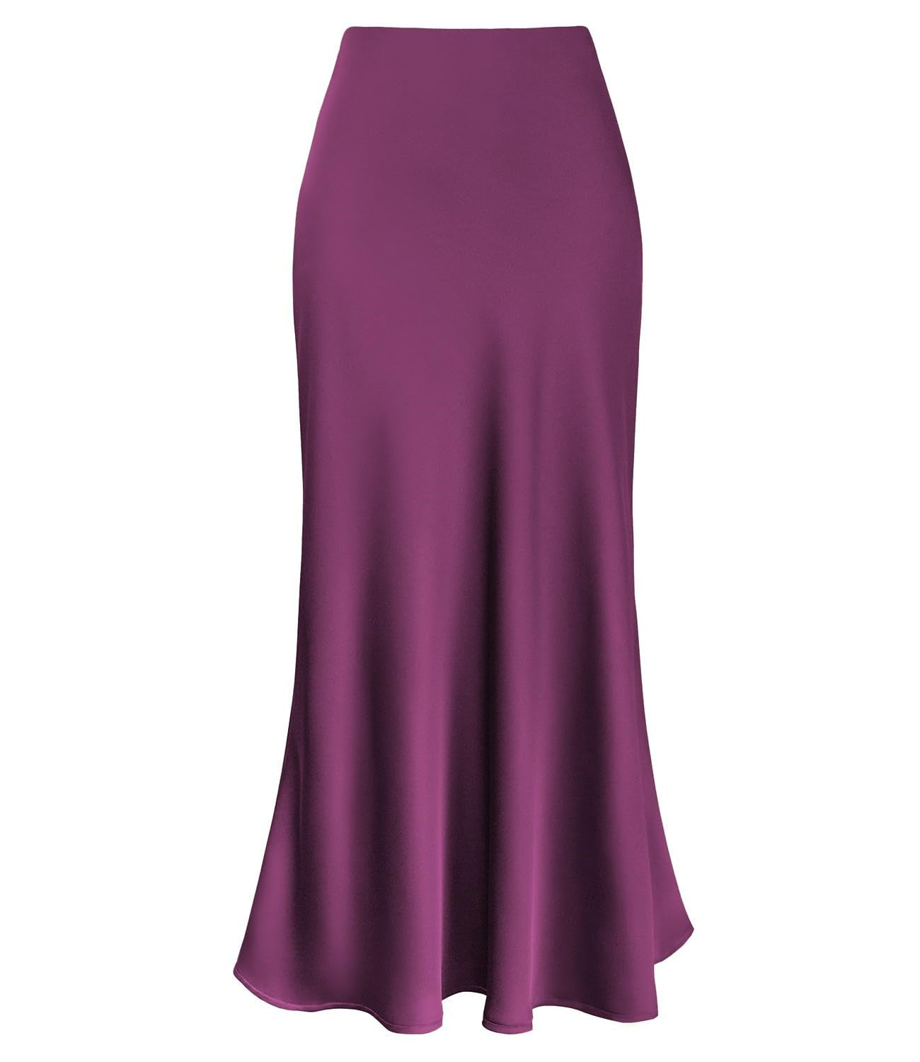 MARLEEN | Satijnen Maxi Rok – Elegante kleurige Rok met Glans & Flow