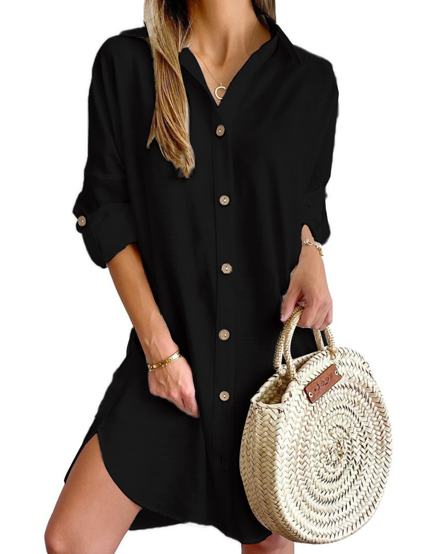 MYRGA | Overhemdjurk met Knopen – Casual Chic & Tijdloos