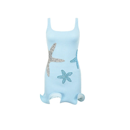 NIKITA | Sea Star Mini Jurk – Zomers & Uniek