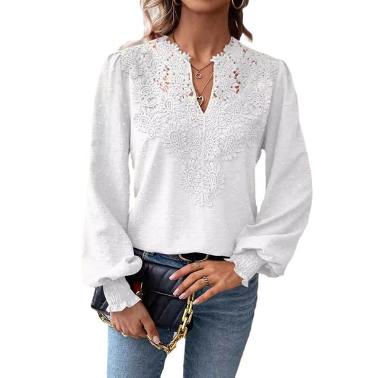 ESTHER | Blouse met Kant en Boho Touch – Tijdloos Elegant