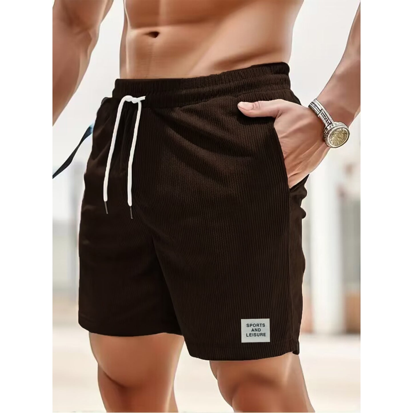 JIM | Zomerse Heren Korte Broek – Comfortabele Strandshort met Trekkoord