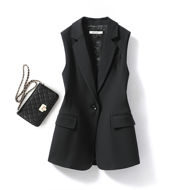 GITTY | Tailored Mouwloze Blazer – Elegante Layering Musthave