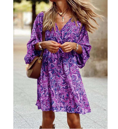 GENA | Bohemian Flair Mini Jurk – Luchtig & Vrouwelijk Design