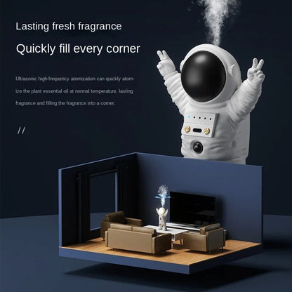ANDRÉ | Astronaut Aroma Diffuser – Ruimtevaartstijl met Rustgevende Geurverspreiding