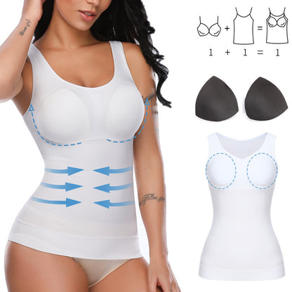 GRAZIA | Corrigerend Dames Topje met Ingebouwde BH – Slimming Shapewear Tanktop