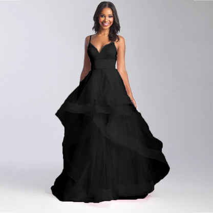 FARA | Tulle Avondjurk met Laagjes – Glamoureuze Gala Look