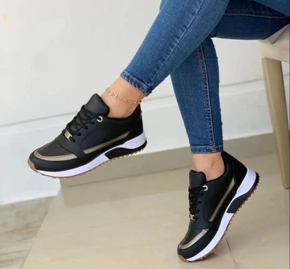 NOEK | Dames Sneakers met Gouden Detail