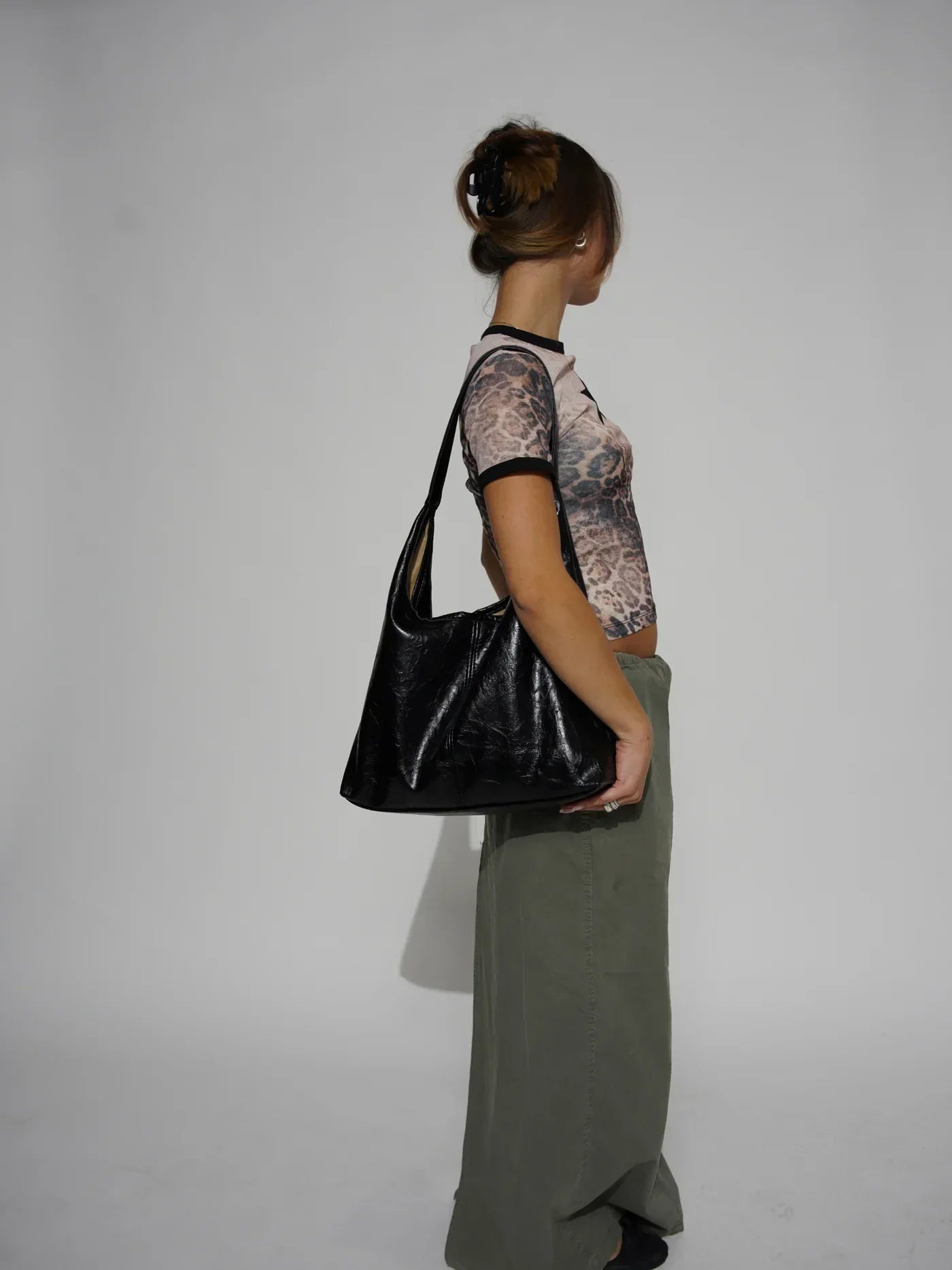 SIENNA | Schoudertas Dames – Minimalistisch Vegan Leer - Grote Shopper Bag