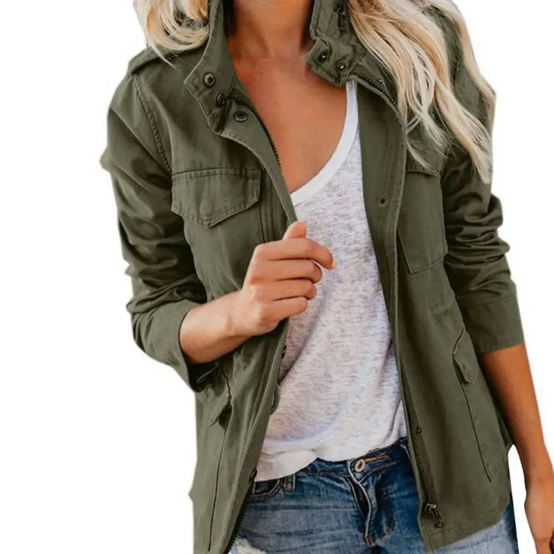 MILI | Utility Stijl Damesjack – Stoer en Praktisch